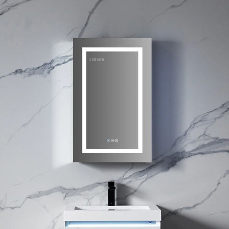Blossom Asta LED Medicine Cabinet with Built-In Defogger and Triple Mirror Design - Quality Home Distribution