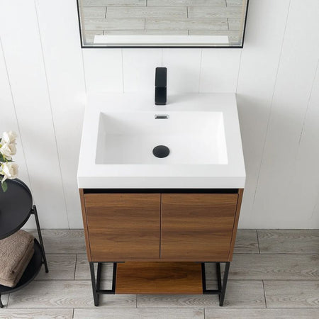 Blossom Porto 032 Freestanding Modern Vanity with Integrated Acrylic Sink - Quality Home Distribution
