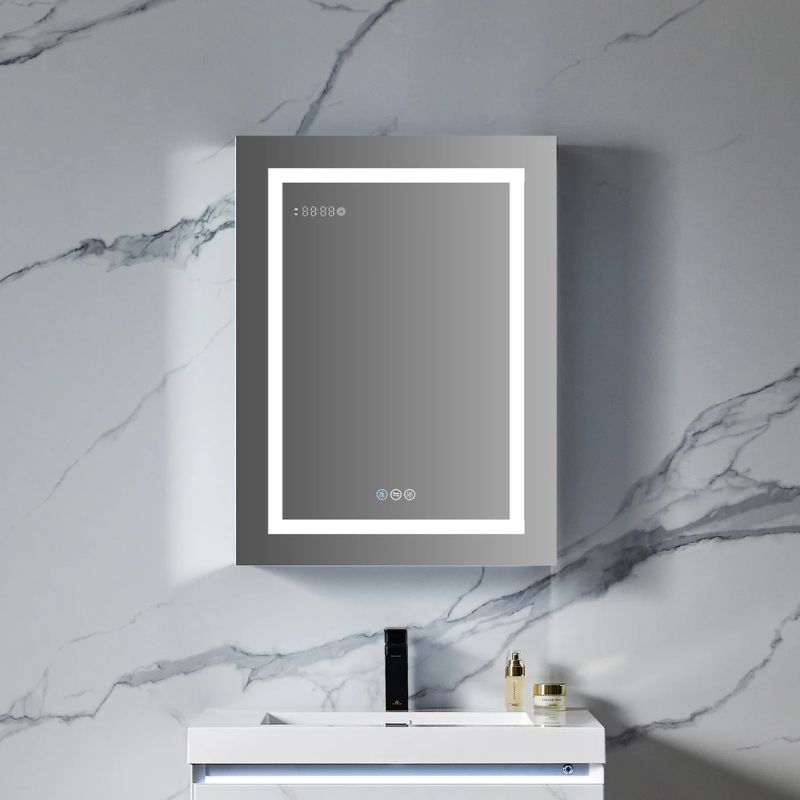 Blossom Asta LED Medicine Cabinet with Built-In Defogger and Triple Mirror Design - Quality Home Distribution