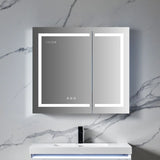 Blossom Asta LED Medicine Cabinet with Built-In Defogger and Triple Mirror Design - Quality Home Distribution