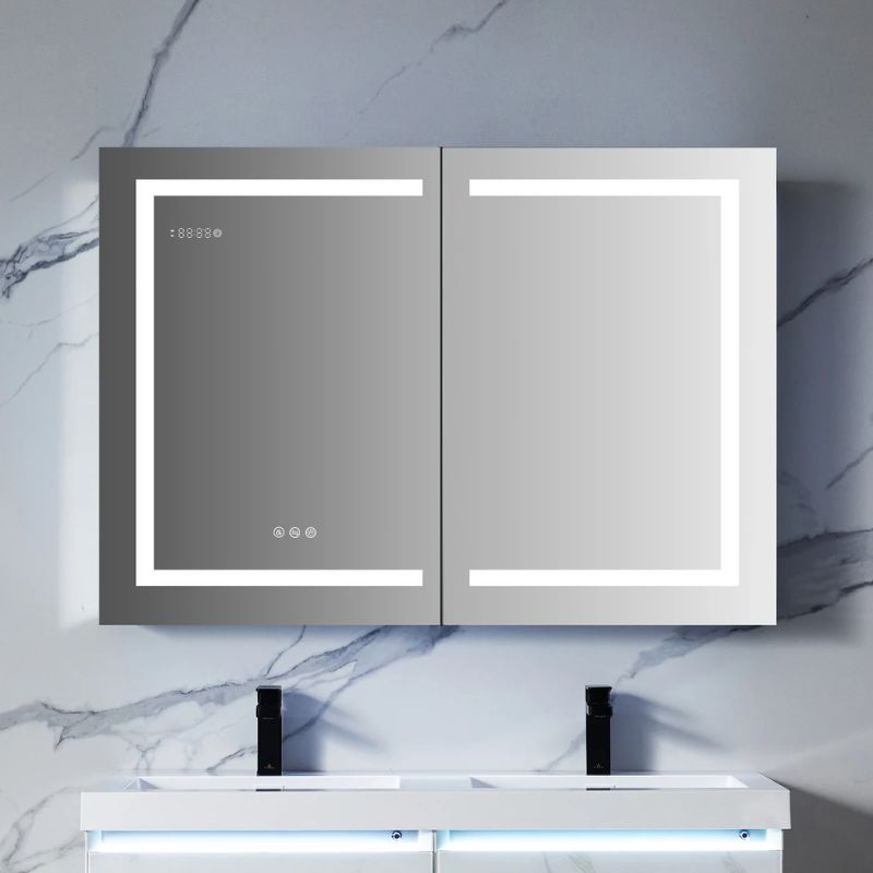 Blossom Asta LED Medicine Cabinet with Built-In Defogger and Triple Mirror Design - Quality Home Distribution