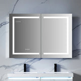 Blossom Asta LED Medicine Cabinet with Built-In Defogger and Triple Mirror Design - Quality Home Distribution
