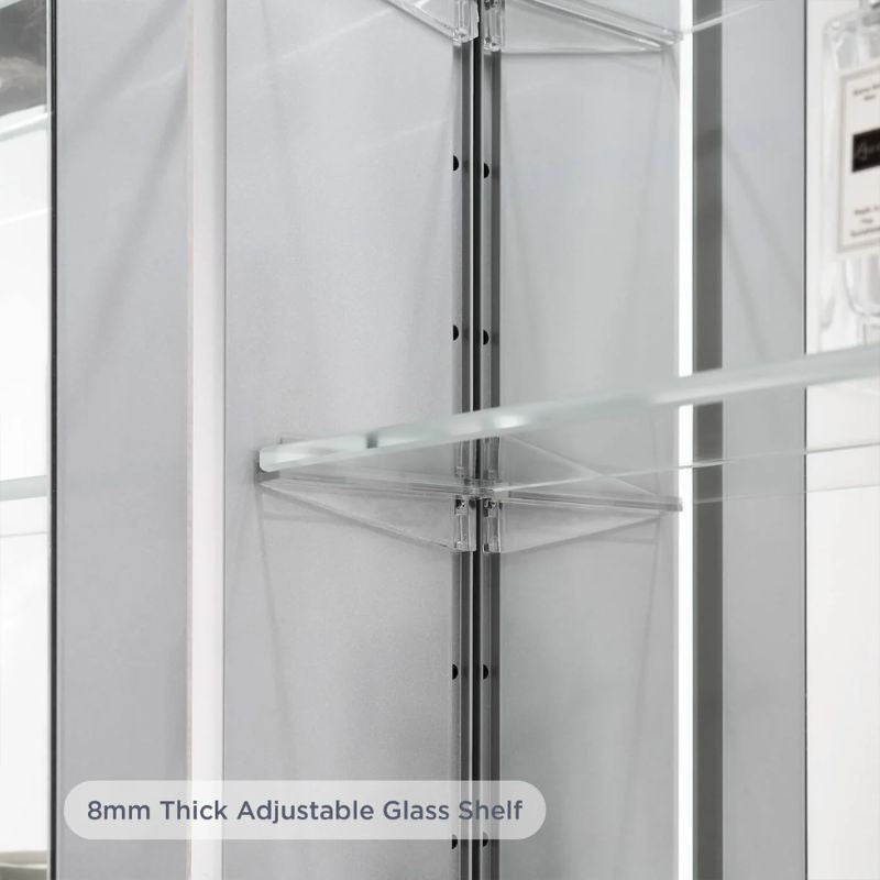 Blossom Asta LED Medicine Cabinet with Built-In Defogger and Triple Mirror Design - Quality Home Distribution