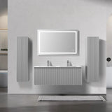 Blossom Positano 028 Floating Vanity Cabinet with Vertical Textured Front - Quality Home Distribution