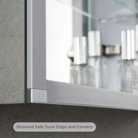 Blossom Asta LED Medicine Cabinet with Built-In Defogger and Triple Mirror Design - Quality Home Distribution