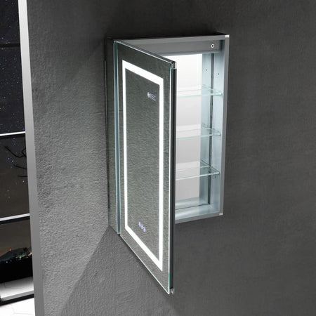 Blossom Asta LED Medicine Cabinet with Built-In Defogger and Triple Mirror Design - Quality Home Distribution