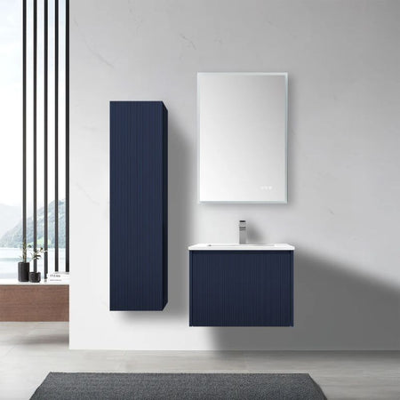 Blossom Positano 028 Floating Vanity Cabinet with Vertical Textured Front - Quality Home Distribution