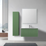 Blossom Positano 028 Floating Vanity Cabinet with Vertical Textured Front - Quality Home Distribution