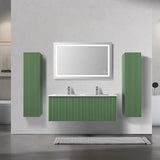 Blossom Positano 028 Floating Vanity Cabinet with Vertical Textured Front - Quality Home Distribution