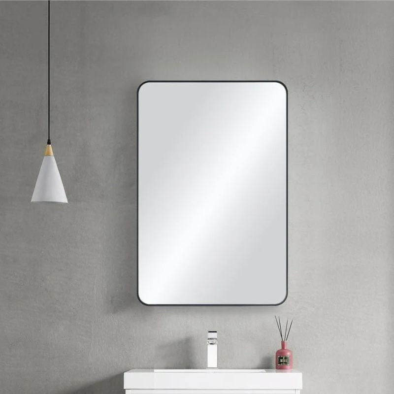 Blossom FM2 Metal Framed Wall Mirror - Contemporary Shatterproof Mirror with Rust-Resistant Finish - Quality Home Distribution