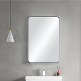 Blossom FM2 Metal Framed Wall Mirror - Contemporary Shatterproof Mirror with Rust-Resistant Finish - Quality Home Distribution