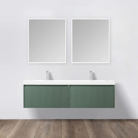 Blossom Positano 028 Floating Vanity Cabinet with Vertical Textured Front - Quality Home Distribution