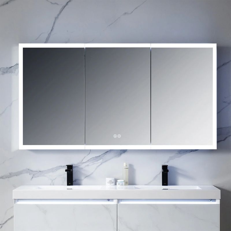 Blossom Capella LED Medicine Cabinet with Backlit Frosted Glass and Smart Defogger - Quality Home Distribution