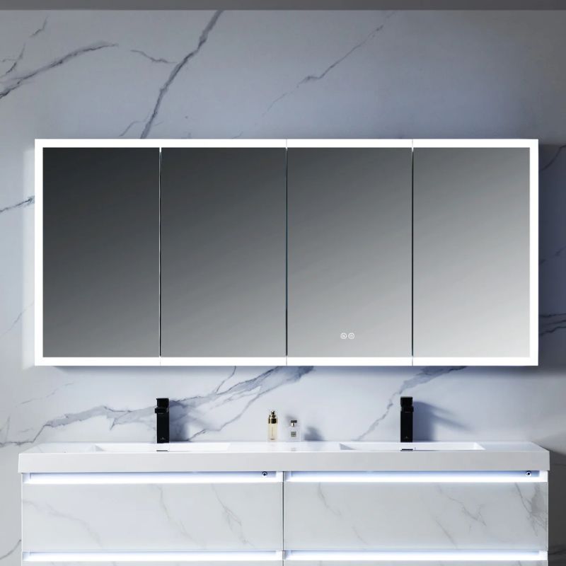 Blossom Capella LED Medicine Cabinet with Backlit Frosted Glass and Smart Defogger - Quality Home Distribution