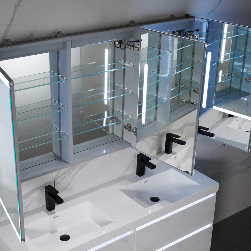 Blossom Capella LED Medicine Cabinet with Backlit Frosted Glass and Smart Defogger - Quality Home Distribution