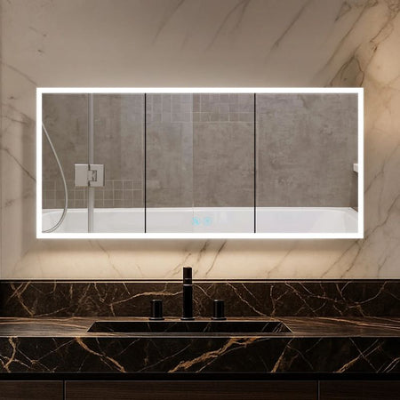 Blossom Capella LED Medicine Cabinet with Backlit Frosted Glass and Smart Defogger - Quality Home Distribution