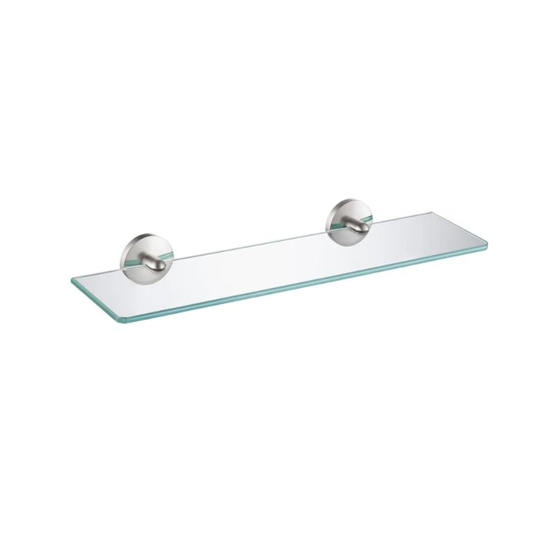 Blossom 500 Series Modern Wall-Mounted Tempered Glass Bathroom Shelf - Quality Home Distribution 