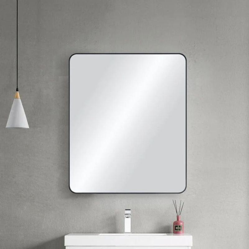 Blossom FM2 Metal Framed Wall Mirror - Contemporary Shatterproof Mirror with Rust-Resistant Finish - Quality Home Distribution