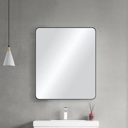Blossom FM2 Metal Framed Wall Mirror - Contemporary Shatterproof Mirror with Rust-Resistant Finish - Quality Home Distribution