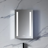 Blossom Pillar LED Medicine Cabinet with Integrated Outlets and BLUM Soft-Close Hinges