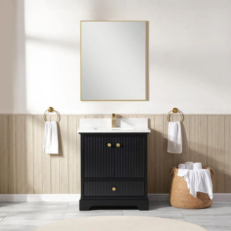 Blossom Sicily 051 Wall-Mounted Floating Vanity Cabinet with Vertical Slat Design - Quality Home Distribution