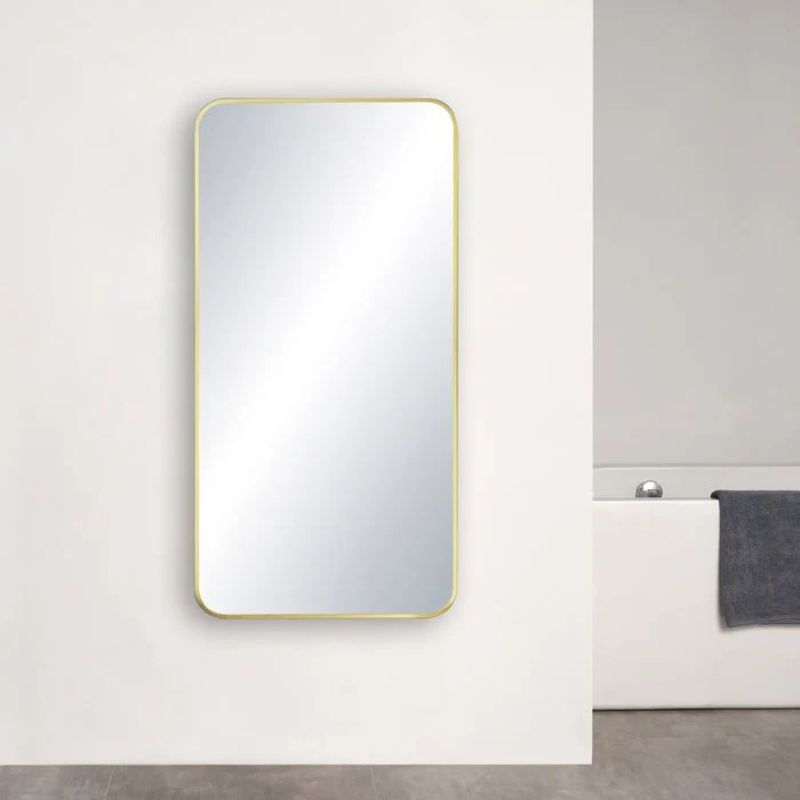 Blossom FM2 Metal Framed Wall Mirror - Contemporary Shatterproof Mirror with Rust-Resistant Finish - Quality Home Distribution