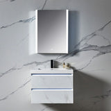 Blossom Pollux LED Medicine Cabinet with Frosted Backlit Illumination and Smart Defogger - Quality Home Distribution