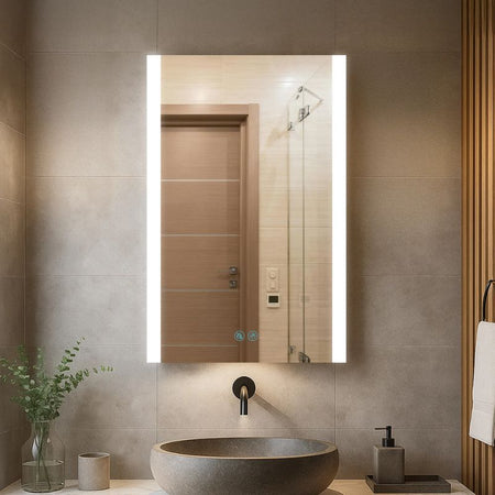 Blossom Pollux LED Medicine Cabinet with Frosted Backlit Illumination and Smart Defogger - Quality Home Distribution
