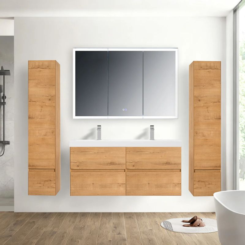 Blossom Assisi 036 Modern Wall-Hung Bathroom Vanity with Soft-Close Drawers - QHD