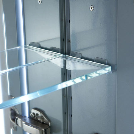Blossom Pollux LED Medicine Cabinet with Frosted Backlit Illumination and Smart Defogger - Quality Home Distribution