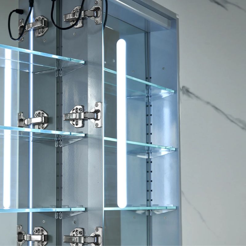 Blossom Pollux LED Medicine Cabinet with Frosted Backlit Illumination and Smart Defogger - Quality Home Distribution