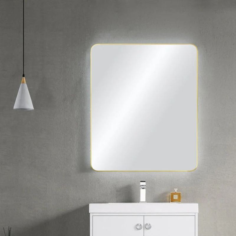 Blossom FM2 Metal Framed Wall Mirror - Contemporary Shatterproof Mirror with Rust-Resistant Finish - Quality Home Distribution
