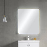 Blossom FM2 Metal Framed Wall Mirror - Contemporary Shatterproof Mirror with Rust-Resistant Finish - Quality Home Distribution