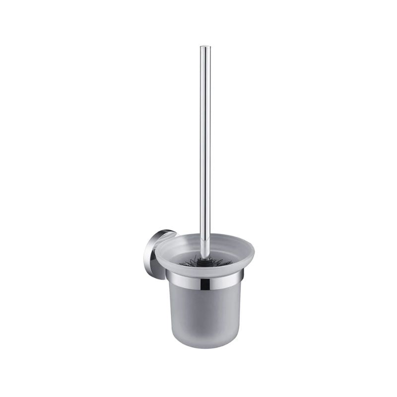 Blossom 500 Series Modern Wall-Mounted Toilet Brush Holder with Frosted Glass - Quality Home Distribution