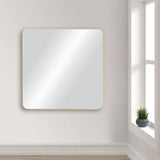 Blossom FM2 Metal Framed Wall Mirror - Contemporary Shatterproof Mirror with Rust-Resistant Finish - Quality Home Distribution