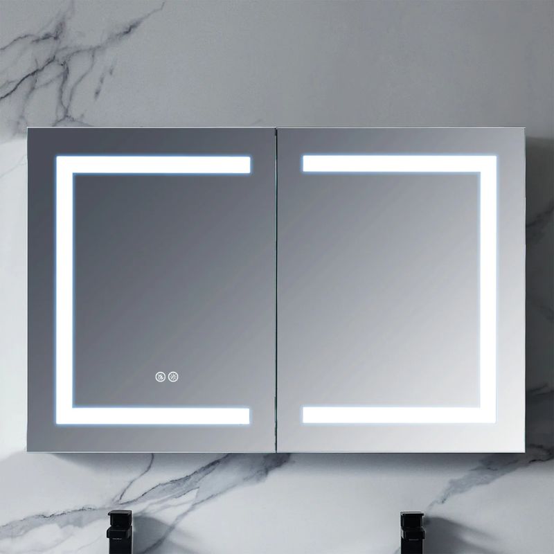 Blossom Rigel LED Medicine Cabinet with Smart Touch Controls and Anti-Fog Mirror - Quality Home Distribution
