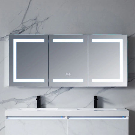 Blossom Rigel LED Medicine Cabinet with Smart Touch Controls and Anti-Fog Mirror - Quality Home Distribution