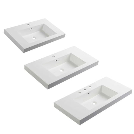 Blossom Acrylic Top-Mount Integrated Basin 24"-36" - Quality Home Distribution