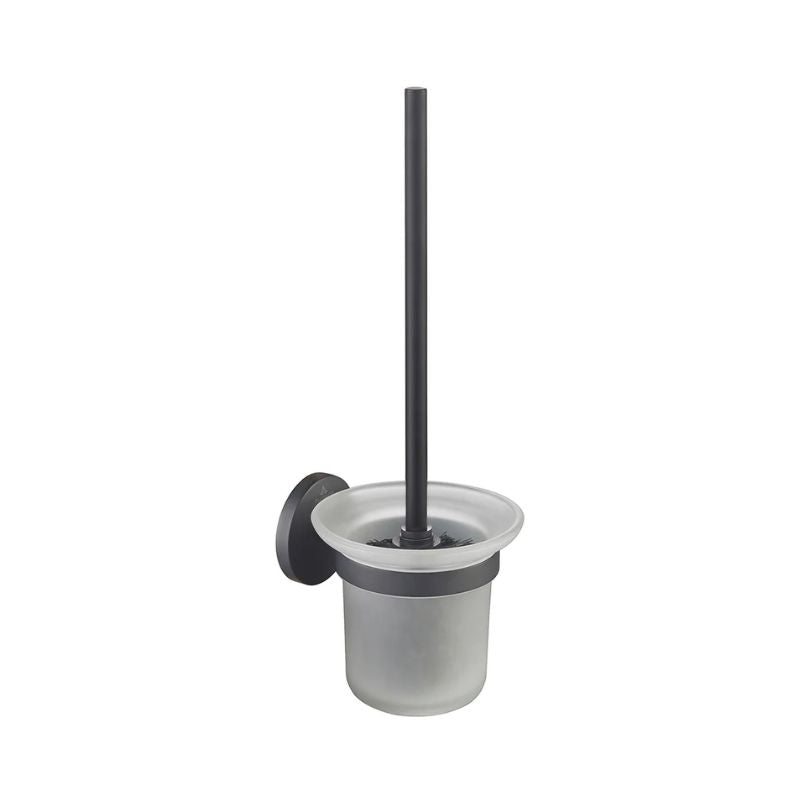 Blossom 500 Series Modern Wall-Mounted Toilet Brush Holder with Frosted Glass - Quality Home Distribution