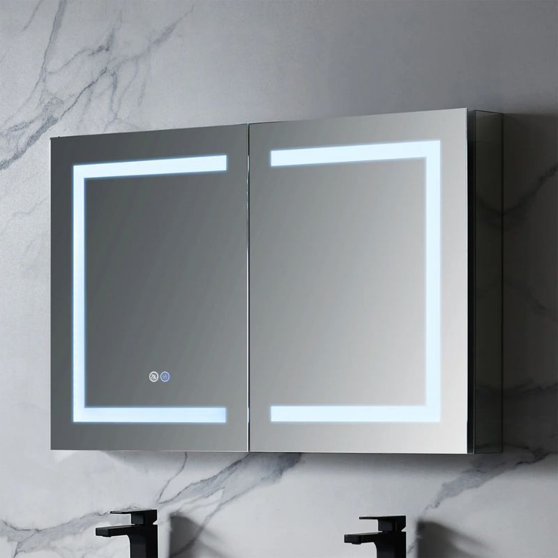 Blossom Rigel LED Medicine Cabinet with Smart Touch Controls and Anti-Fog Mirror - Quality Home Distribution
