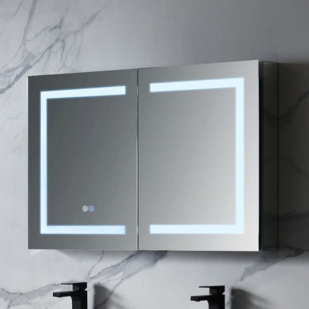 Blossom Rigel LED Medicine Cabinet with Smart Touch Controls and Anti-Fog Mirror - Quality Home Distribution
