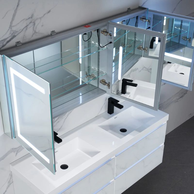 Blossom Rigel LED Medicine Cabinet with Smart Touch Controls and Anti-Fog Mirror - Quality Home Distribution