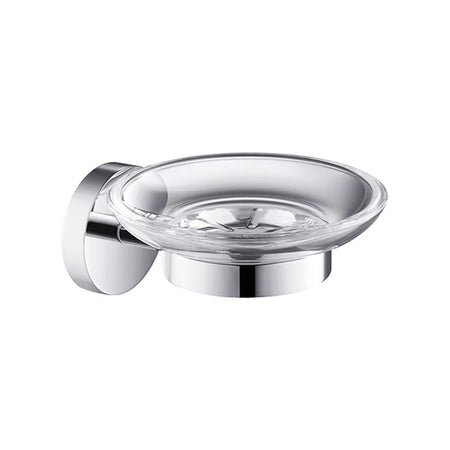 Blossom 500 Series Modern Wall-Mounted Soap Dish with Clear Glass Tray - Quality Home Distribution