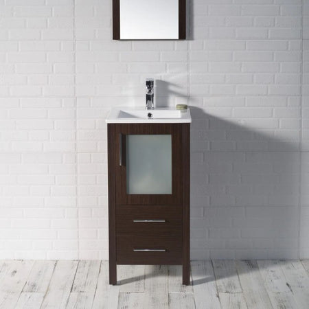 Blossom Sydney 16" Wenge Freestanding Solid Wood Vanity Cabinet - Quality Home Distribution