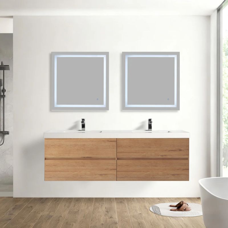 Blossom Assisi 036 Modern Wall-Hung Bathroom Vanity with Soft-Close Drawers - QHD