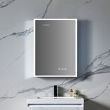 Blossom Sirius LED Medicine Cabinet with Digital Clock, Magnifier, and BLUM Hinges - Quality Home Distribution