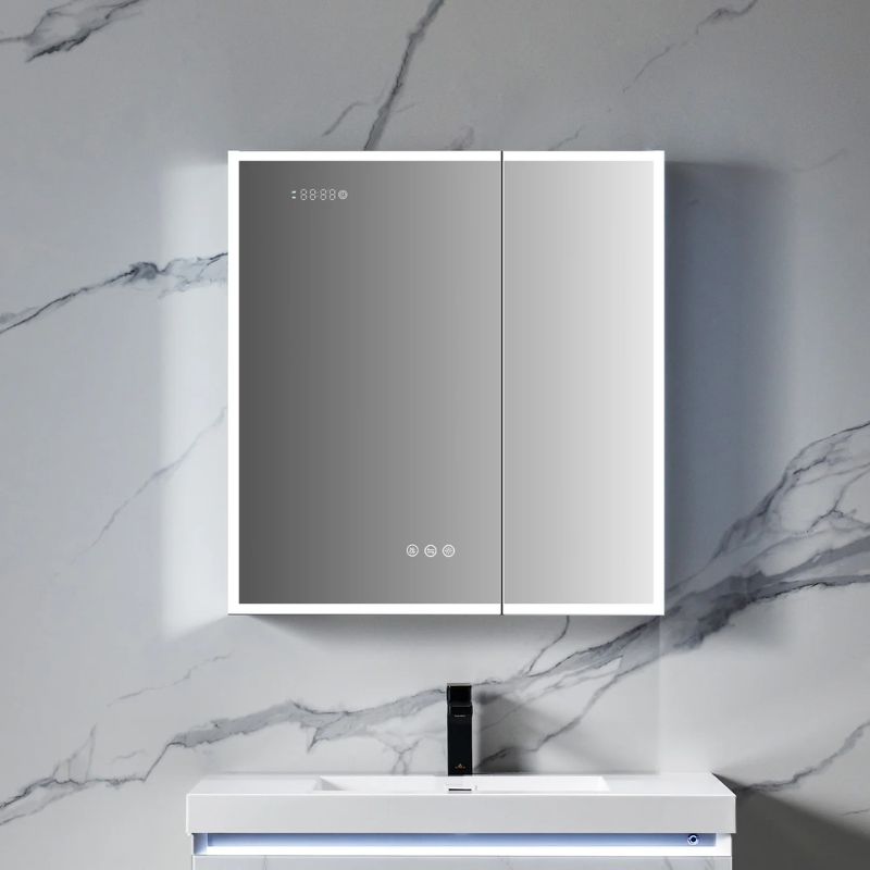 Blossom Sirius LED Medicine Cabinet with Digital Clock, Magnifier, and BLUM Hinges - Quality Home Distribution