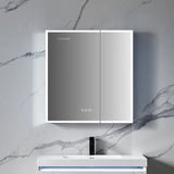 Blossom Sirius LED Medicine Cabinet with Digital Clock, Magnifier, and BLUM Hinges - Quality Home Distribution