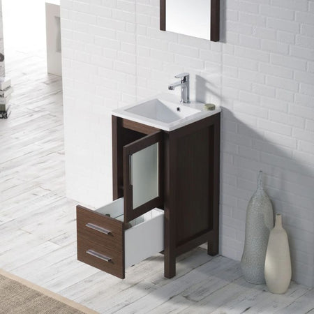 Blossom Sydney 16" Wenge Freestanding Solid Wood Vanity Cabinet - Quality Home Distribution
