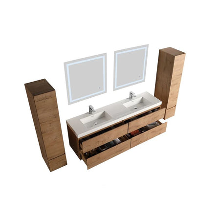 Blossom Assisi 036 Modern Wall-Hung Bathroom Vanity with Soft-Close Drawers - QHD